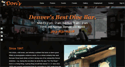 Desktop Screenshot of donsclubtavern.com